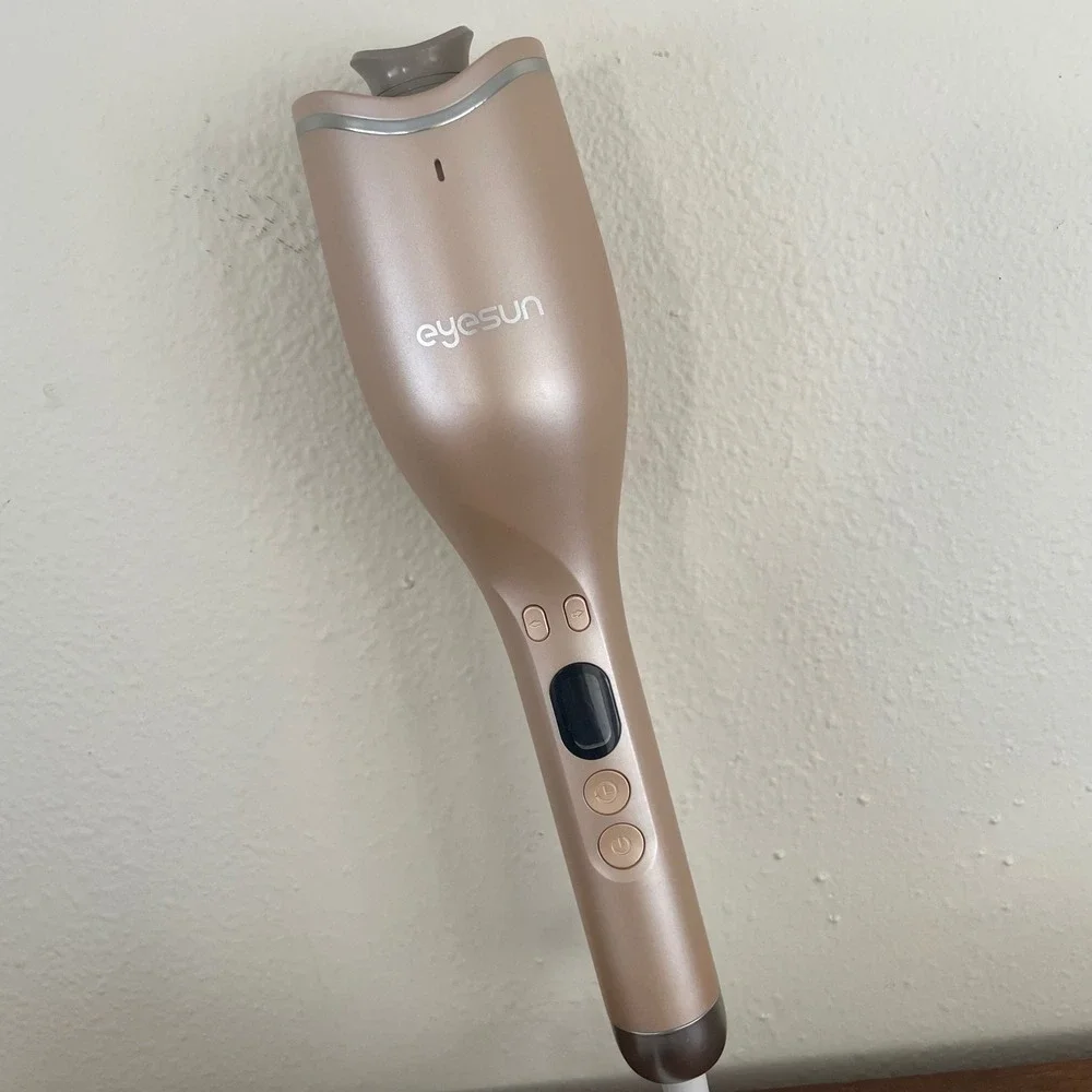 EYESUN Automatic Portable Rotating Hair Curling Iron Ceramic‎ LCD Display WORKS!